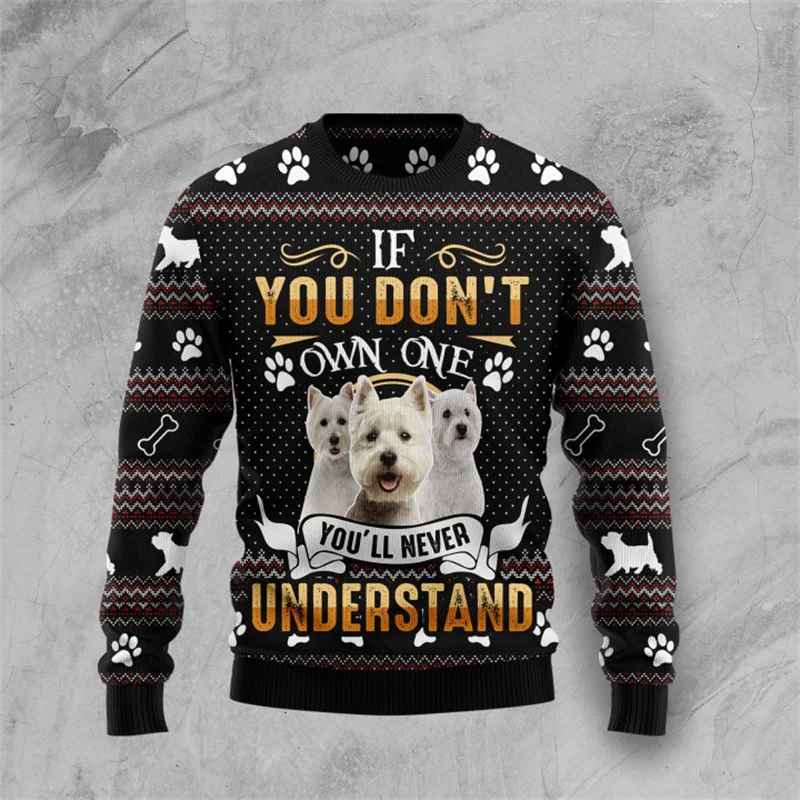 New 3D Printed Animal Dog Chicken Custom Series Cute Christmas Pattern Ugly Sweater Street Casual Winter Sweatshirt Man Clothing
New 3D Printed Animal Dog Chicken Custom Series Cute Christmas Pattern Ugly Sweater Street Casual Winter Sweatshirt Man Clothing