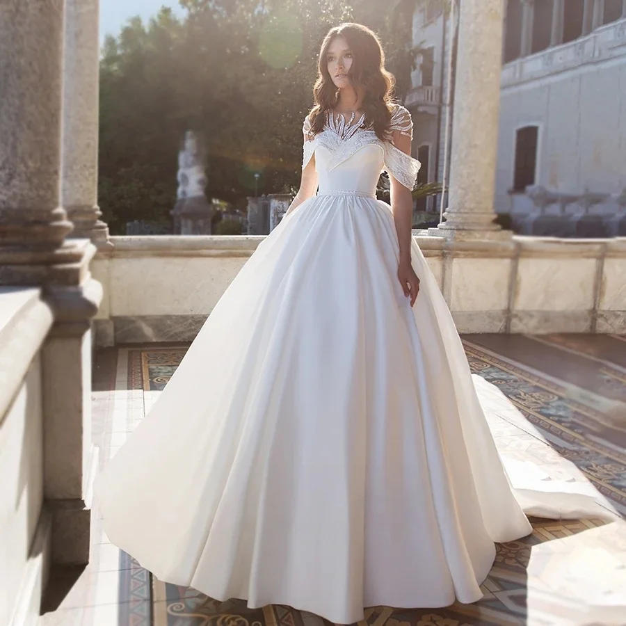 Plus Size Wedding Dresses Ball Gown Off The Shoulder Boho Bridal Gown Saudi Arabic Dubai Islamic Vestido De Noiva Customized
Plus Size Wedding Dresses Ball Gown Off The Shoulder Boho Bridal Gown Saudi Arabic Dubai Islamic Vestido De Noiva Customized