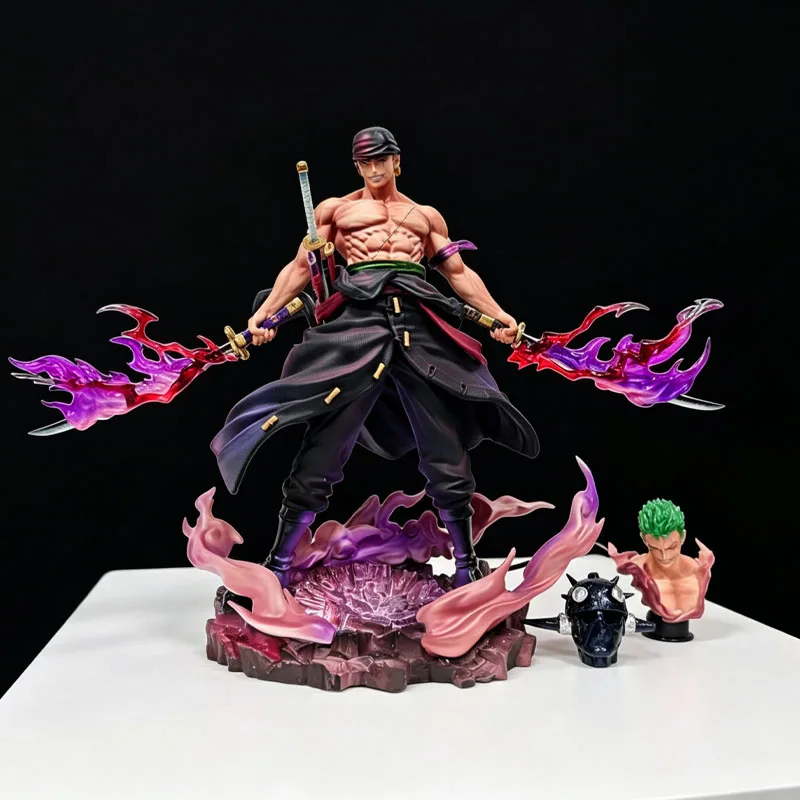 One Piece Roronoa Zoro Action Figure Double Headed PVC Anime Statue Collectible Model Toy With Flame Effect Fans Gift Home Decor
One Piece Roronoa Zoro Action Figure Double Headed PVC Anime Statue Collectible Model Toy With Flame Effect Fans Gift Home Decor