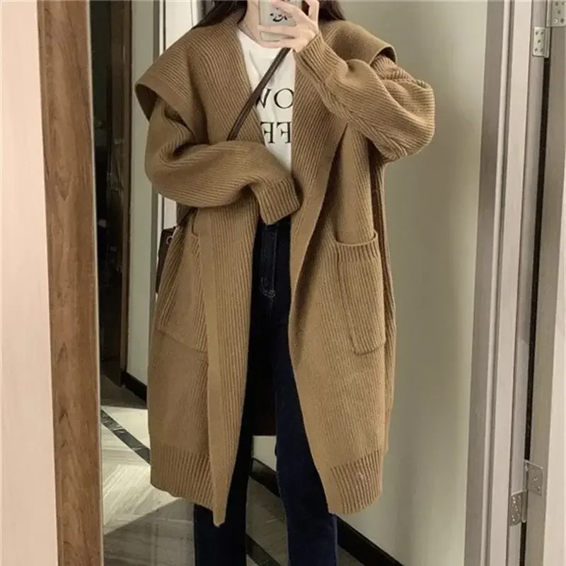 Women Thick Cardigan Spring Knitted Pockets Autumn Winter Elegant Long Outerwear Maxi Y2k Sweater Coat Soft Jacket Jumpers
Women Thick Cardigan Spring Knitted Pockets Autumn Winter Elegant Long Outerwear Maxi Y2k Sweater Coat Soft Jacket Jumpers