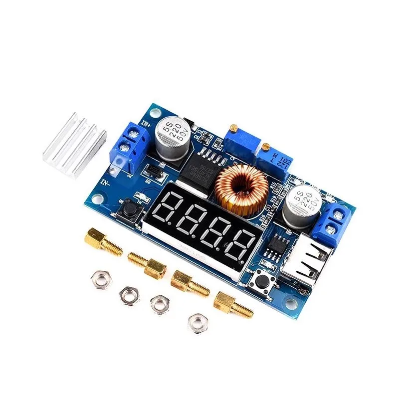 2pcs XL4015 CC CV Step Down Power Module with Voltage Current Display for LED Driver Lithium Battery Charger
2pcs XL4015 CC CV Step Down Power Module with Voltage Current Display for LED Driver Lithium Battery Charger