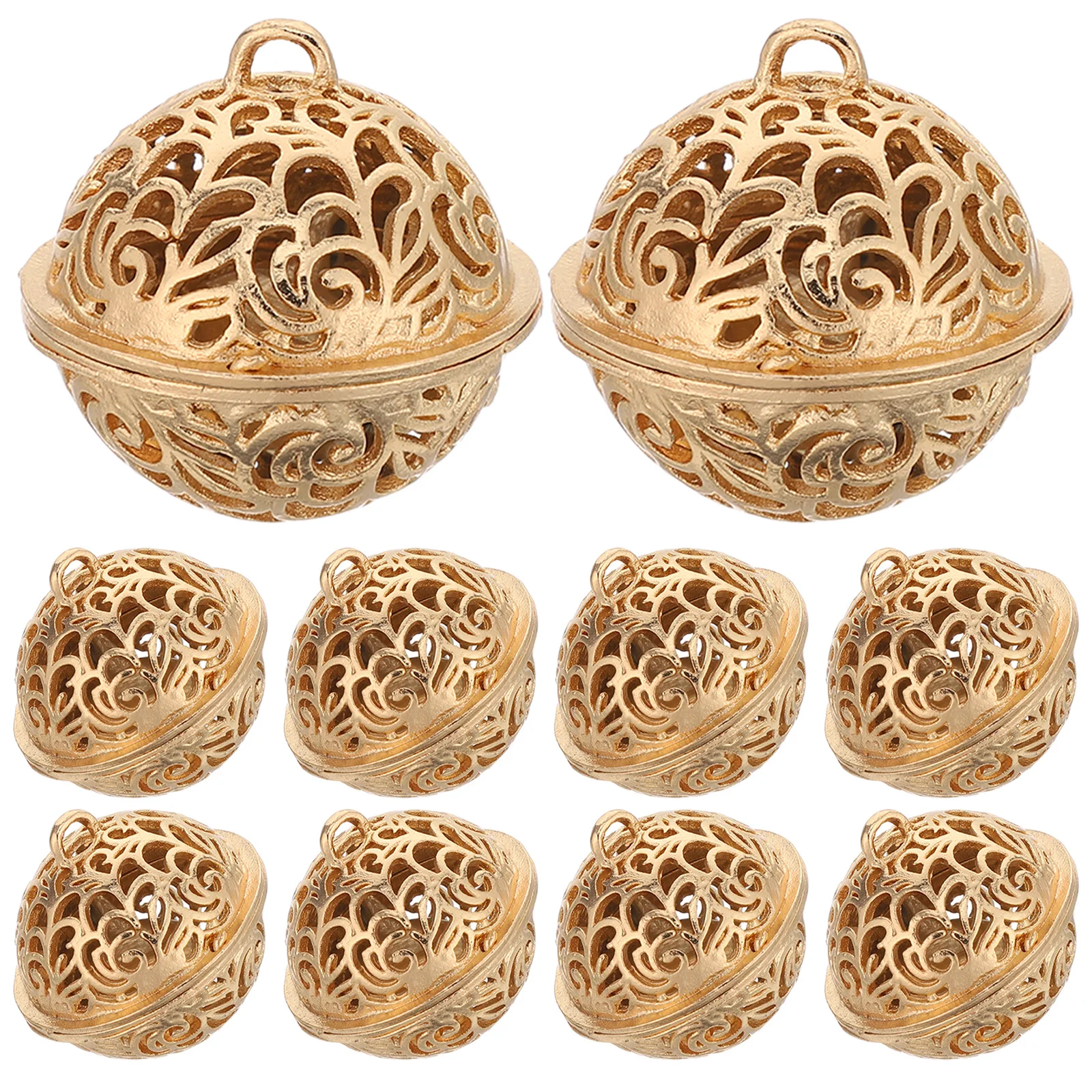 10Pcs Retro Tin Alloy Hollow Bells Electroplated Jingle Pendants for Hanging Decor Dog Training Small Wedding Favors
10Pcs Retro Tin Alloy Hollow Bells Electroplated Jingle Pendants for Hanging Decor Dog Training Small Wedding Favors