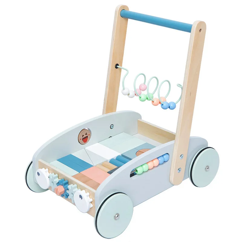 Wooden Baby Walker Multifunctional Anti-Rollover Building Block Trolley
Wooden Baby Walker Multifunctional Anti-Rollover Building Block Trolley
