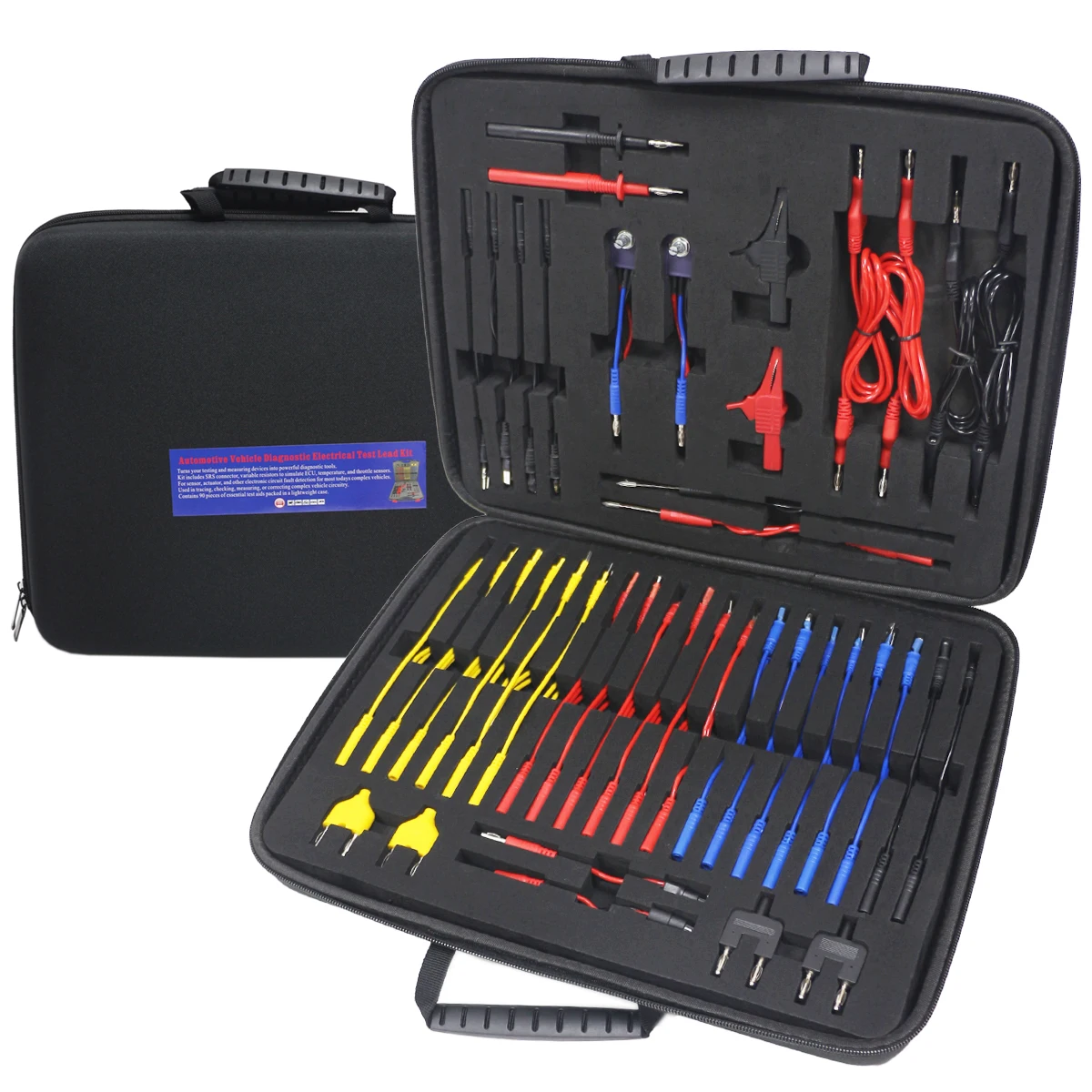 92PCS Multimeter Test Leads Kit Automotive Circuit Test Leads Multimeter Terminal Test Leads Puncture Probe Tester
92PCS Multimeter Test Leads Kit Automotive Circuit Test Leads Multimeter Terminal Test Leads Puncture Probe Tester