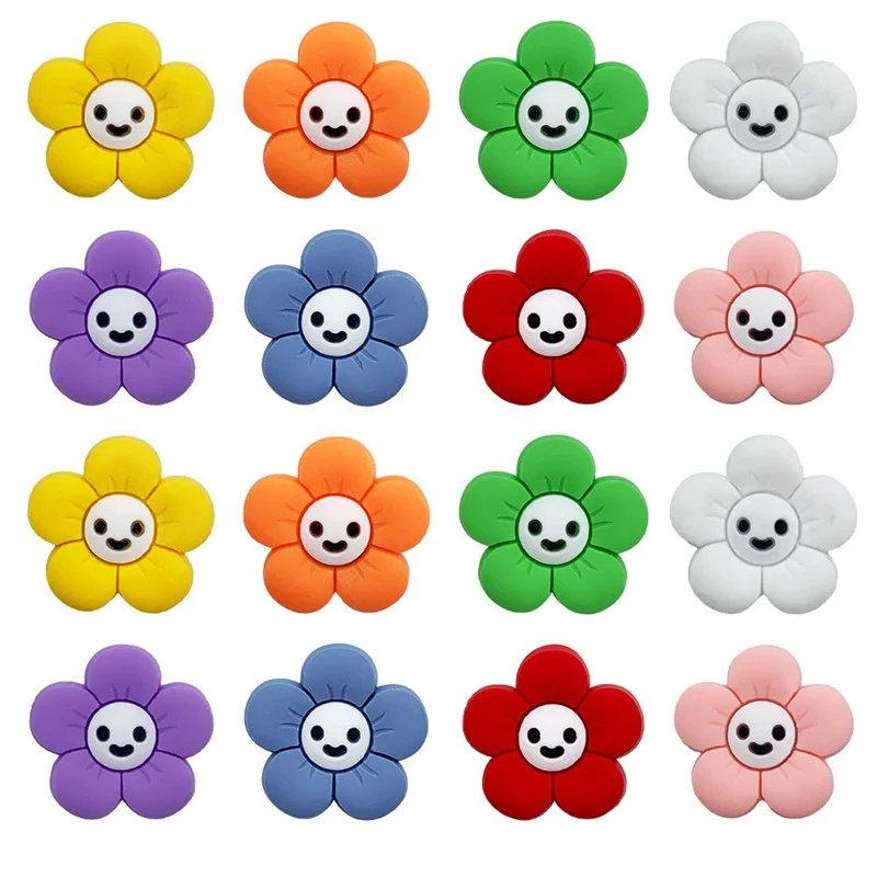 8Pcs Colorful smiley face flower cartoon decoration small flower hole shoes shoes flower shoe buckle pvc shoe accessories
8Pcs Colorful smiley face flower cartoon decoration small flower hole shoes shoes flower shoe buckle pvc shoe accessories