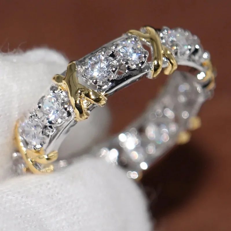Cross 10K Gold 4mm Lab Zircon Ring 925 Sterling Silver Engagement Wedding band Rings for Women men Party Dropshipping Jewelry
Cross 10K Gold 4mm Lab Zircon Ring 925 Sterling Silver Engagement Wedding band Rings for Women men Party Dropshipping Jewelry