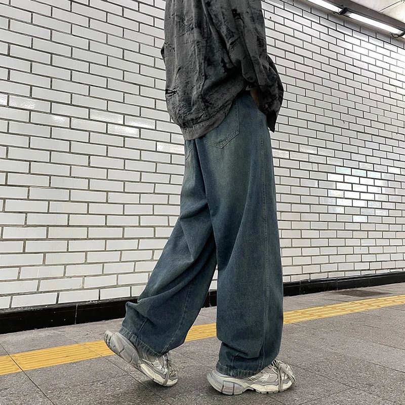 Japanese High Street Wide Leg Men's Jeans Casual Loose Vintage Waed Straight Leg Long Trousers Youth Faion Autumn Wear
Japanese High Street Wide Leg Men's Jeans Casual Loose Vintage Waed Straight Leg Long Trousers Youth Faion Autumn Wear