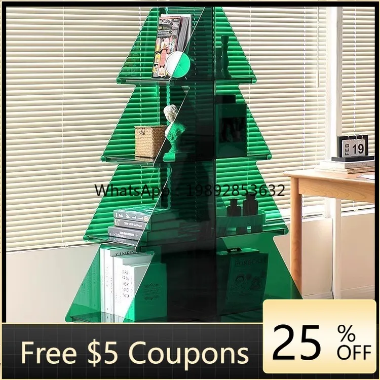 HYS light luxury acrylic shelf Christmas tree living room storage multi-layer display rack
HYS light luxury acrylic shelf Christmas tree living room storage multi-layer display rack