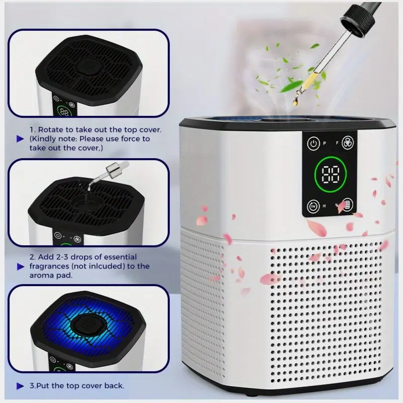 Compact Pet-Friendly Air Purifier for Home – Effectively Captures Dust, Pet Dander, Odors & Smoke; Ultra-Quiet Sleep Mode (≤25dB
Compact Pet-Friendly Air Purifier for Home – Effectively Captures Dust, Pet Dander, Odors & Smoke; Ultra-Quiet Sleep Mode (≤25dB