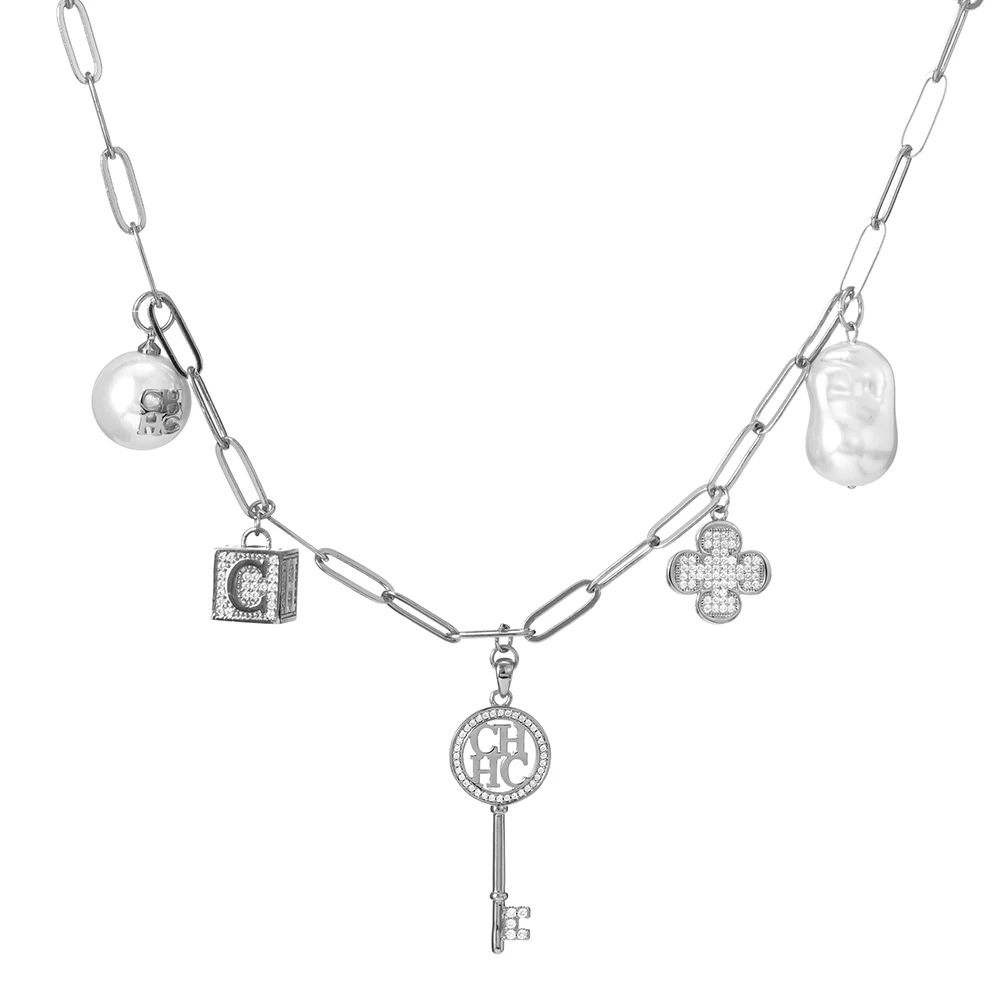 CHILN HENA Trendy MultiElement Designed Fashion Necklace with Key Letter Blocks Pearl Clover 50CM Adjustable N017
CHILN HENA Trendy MultiElement Designed Fashion Necklace with Key Letter Blocks Pearl Clover 50CM Adjustable N017
