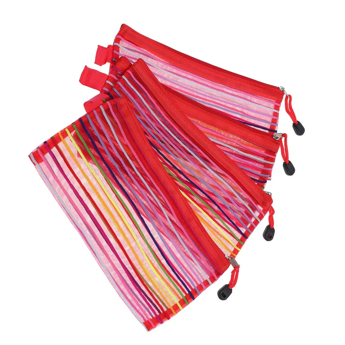 12 Pcs Mesh Pencil Case Storage Bag Zipper Nylon Rainbow Stripes Colorful Stripe Pouch School Office Supplies Organizer
12 Pcs Mesh Pencil Case Storage Bag Zipper Nylon Rainbow Stripes Colorful Stripe Pouch School Office Supplies Organizer