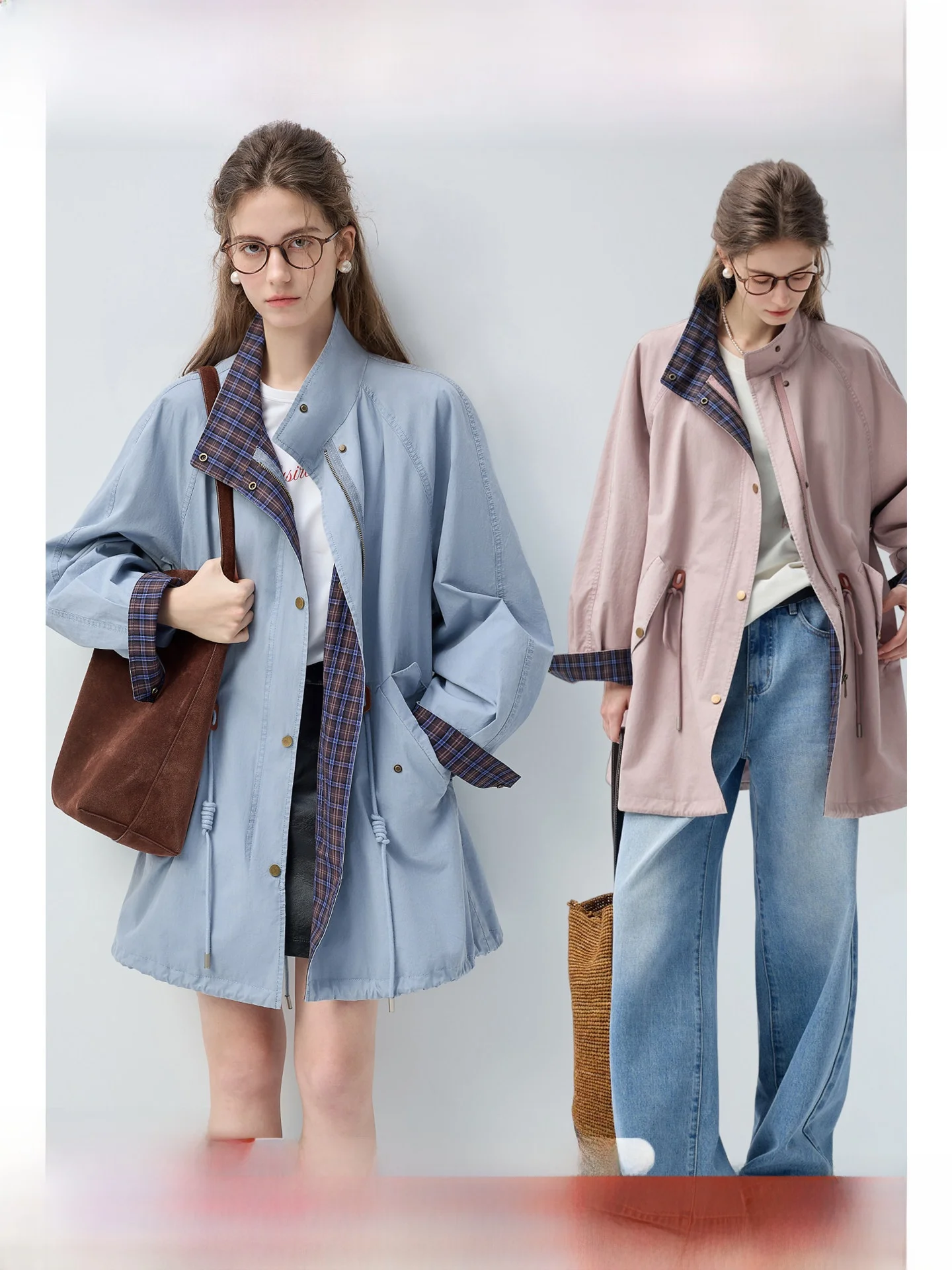 Пальто-ветровка Rui для полных женщин: винтажный клетчатый узор, воротник-стойка, приталенный крой, свободный крой, весенняя коллекция
Пальто-ветровка Rui для полных женщин: винтажный клетчатый узор, воротник-стойка, приталенный крой, свободный крой, весенняя коллекция