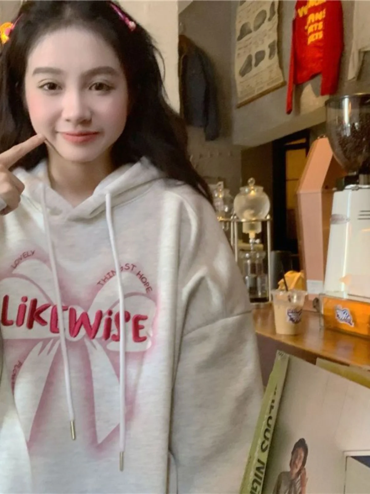Gray Hoodie Women's Loose Long Sleeve Spring Autumn Oversize Street Style Printed Polyester Fiber Casual Comfortable Top
Gray Hoodie Women's Loose Long Sleeve Spring Autumn Oversize Street Style Printed Polyester Fiber Casual Comfortable Top