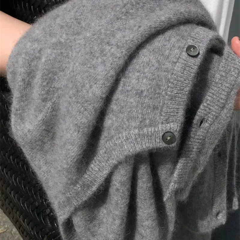 Sweater Cashmere Cardigan Women Single Breasted Long Sleeve Elegant Vintage Jumper Solid Wool Knitted Autumn Winter Outwear
Sweater Cashmere Cardigan Women Single Breasted Long Sleeve Elegant Vintage Jumper Solid Wool Knitted Autumn Winter Outwear