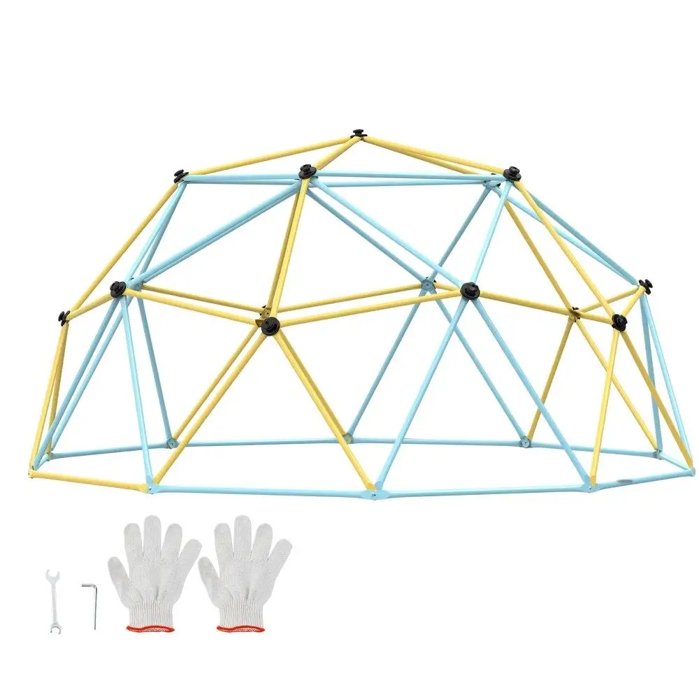Climbing Dome for kids Ages 3-10 10FT Geometric Design Climbing Outdoor Play Equipment Easy Assembly Supports Up to 750LBS
Climbing Dome for kids Ages 3-10 10FT Geometric Design Climbing Outdoor Play Equipment Easy Assembly Supports Up to 750LBS