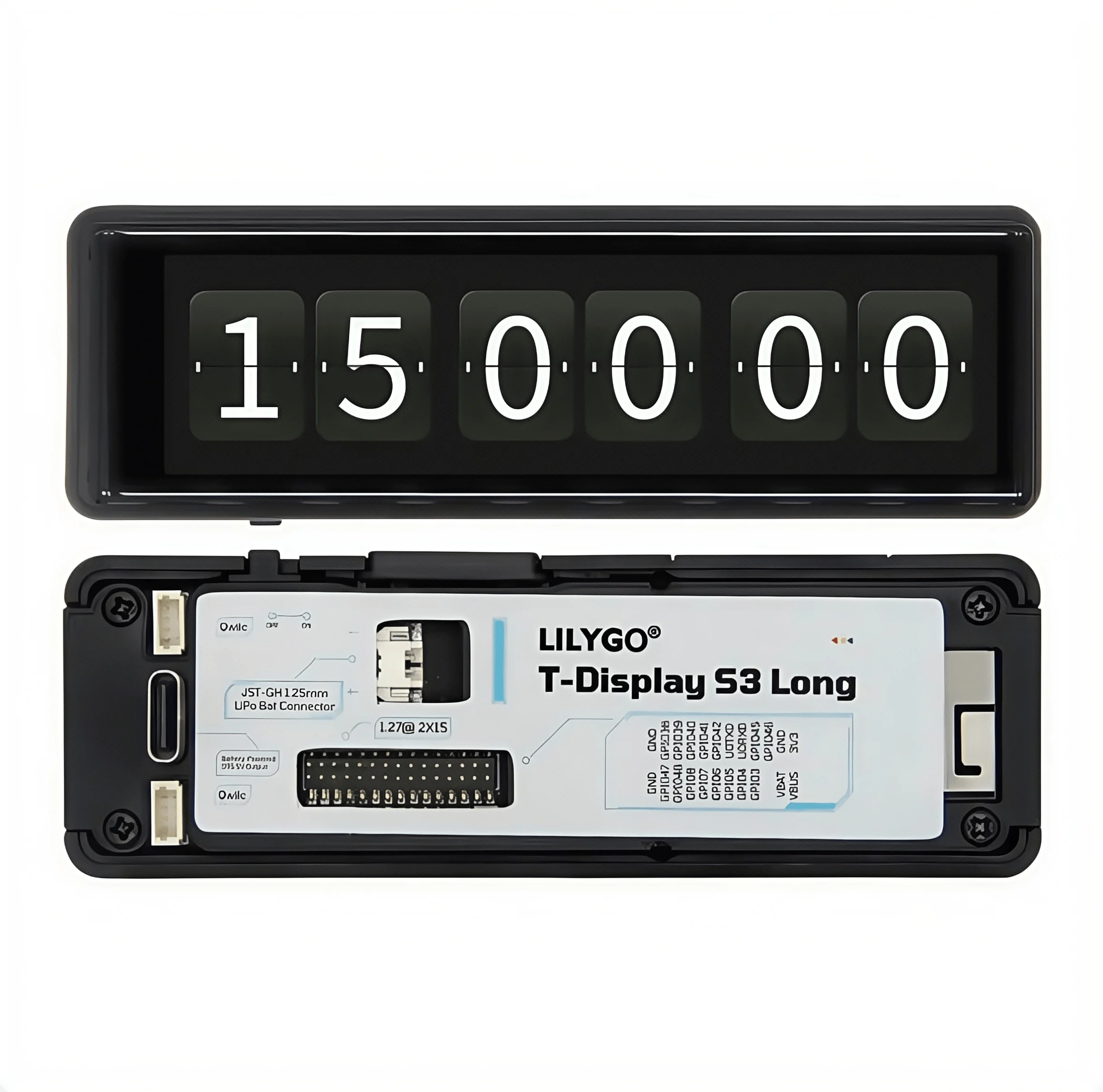 LILYGO® T-Display-S3-Long 3.4-inch Touch Display ESP32-S3 Development Board TFT LCD Wireless Module WiFi Bluetooth 16MB Flash
LILYGO® T-Display-S3-Long 3.4-inch Touch Display ESP32-S3 Development Board TFT LCD Wireless Module WiFi Bluetooth 16MB Flash