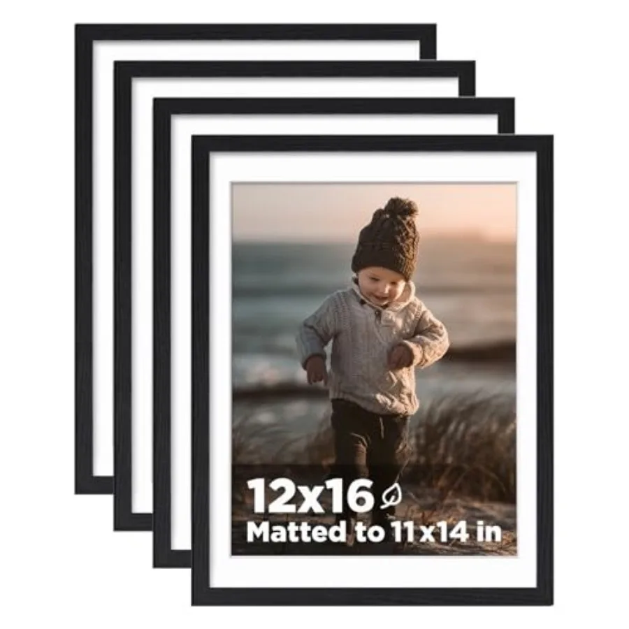 Picture Frame, Wooden 16x12 Photo Frames with Plexiglass for Picture with Mat or Without Mat, Perfect for Art Wall and Tabletop
Picture Frame, Wooden 16x12 Photo Frames with Plexiglass for Picture with Mat or Without Mat, Perfect for Art Wall and Tabletop