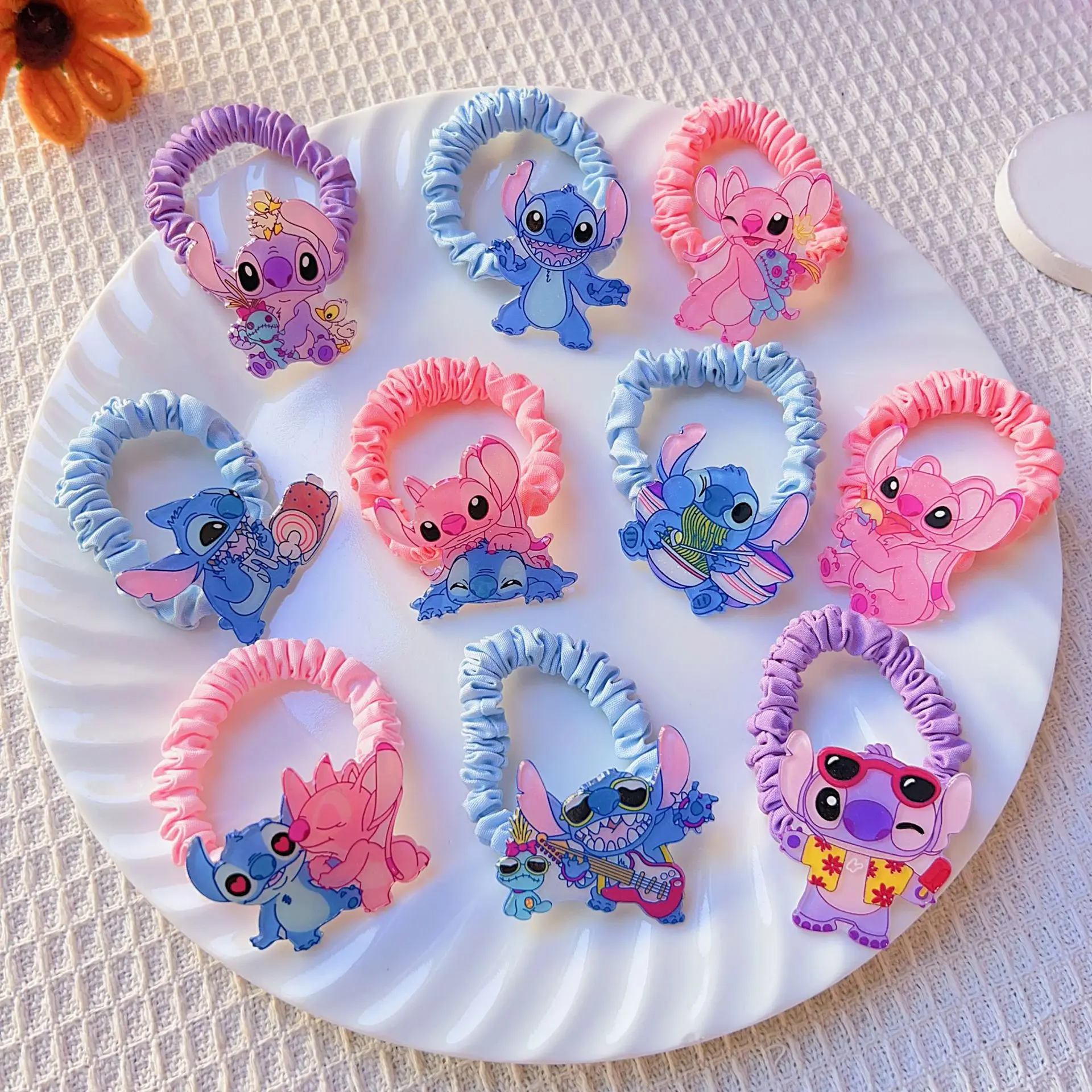 10 Pcs Stitch Hair Bands Cute Gut Loop Hair Bands Kids Ponytail Tie Headband Leather Band Girls Hair Accessories
10 Pcs Stitch Hair Bands Cute Gut Loop Hair Bands Kids Ponytail Tie Headband Leather Band Girls Hair Accessories