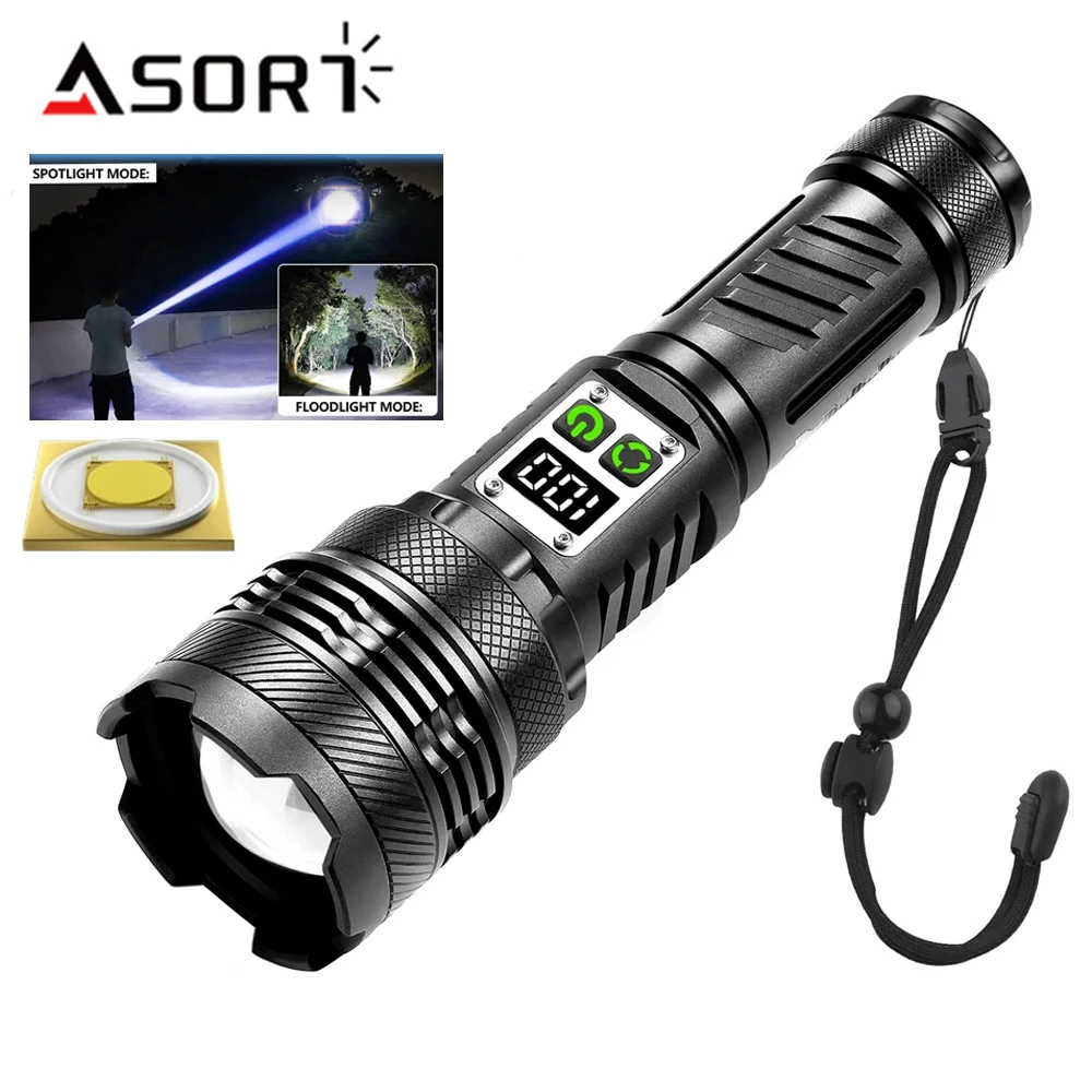 Most Powerful Tactical Torch High Power LED Flashlight Zoom Spotlight Explosion-proof Hand Lantern Waterproof Outdoor Camping
Most Powerful Tactical Torch High Power LED Flashlight Zoom Spotlight Explosion-proof Hand Lantern Waterproof Outdoor Camping
