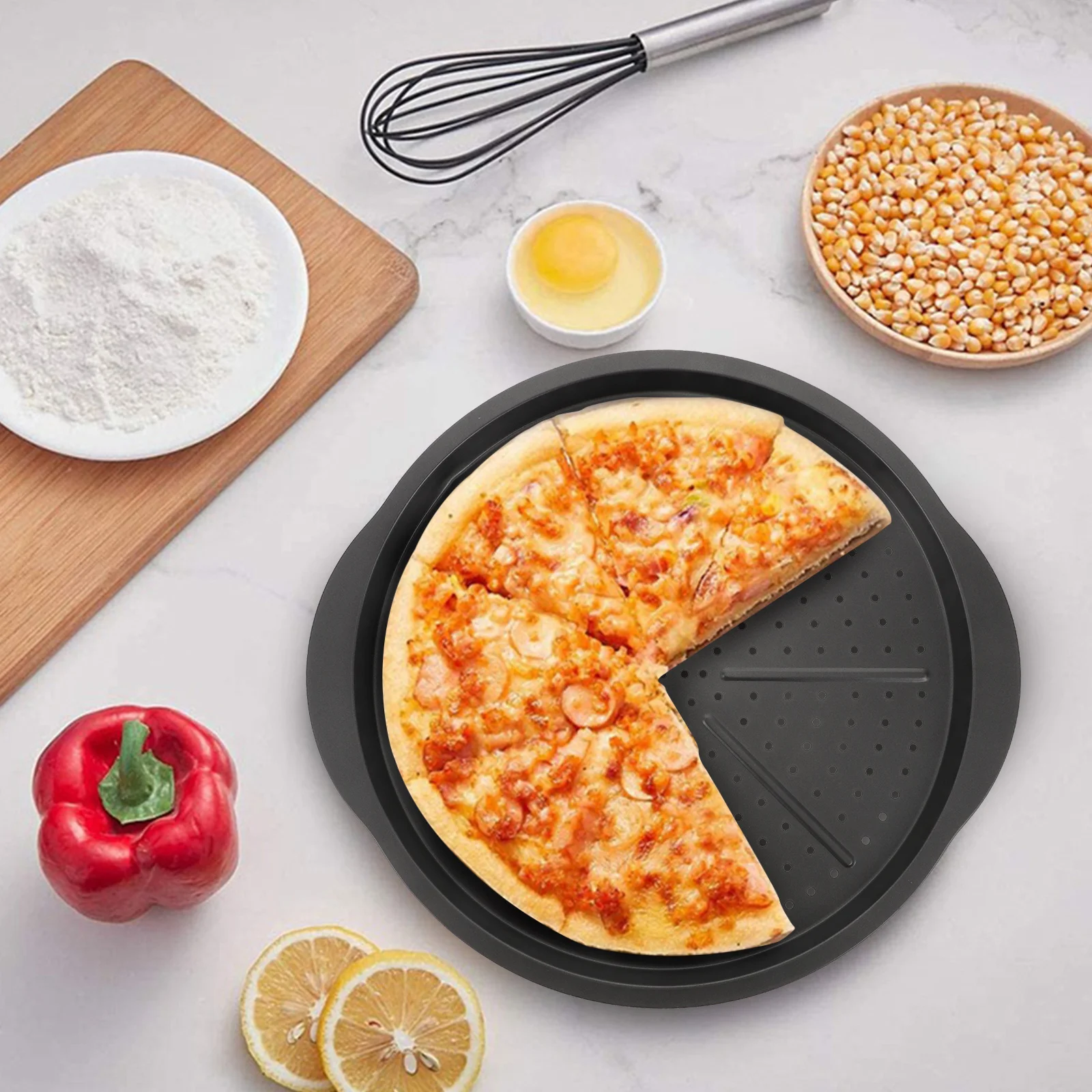 Nonstick Baking Pan Pizza Plate Dough Tray for Oven Metal Carbon Steel Bakeware Cake Pancake Easy Demould Thermal Conductivity
Nonstick Baking Pan Pizza Plate Dough Tray for Oven Metal Carbon Steel Bakeware Cake Pancake Easy Demould Thermal Conductivity
