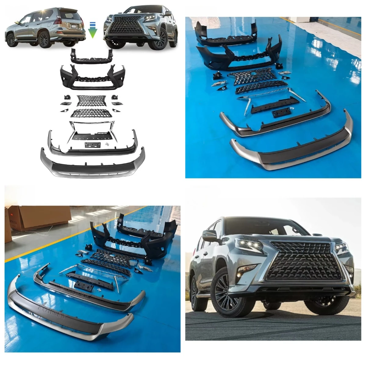Stlf 2020+ GX Upgrade F-Sport Car Bodykit High New Front Rear Bumper Grill Headlamp Facelift Accessories
Stlf 2020+ GX Upgrade F-Sport Car Bodykit High New Front Rear Bumper Grill Headlamp Facelift Accessories