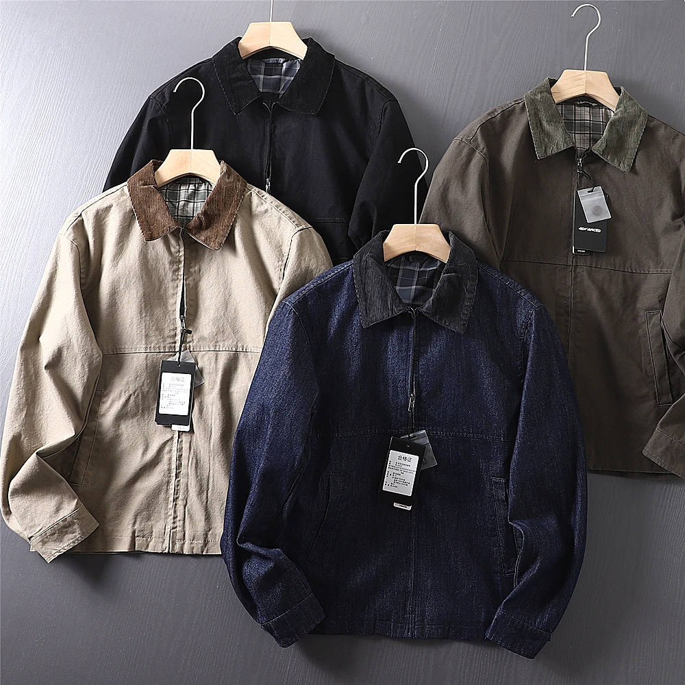 Мужская ветровка в стиле ретро American Sle Detroit, повседневная, с воротником на молнии, винтажная, длинная, из хлопка
Мужская ветровка в стиле ретро American Sle Detroit, повседневная, с воротником на молнии, винтажная, длинная, из хлопка