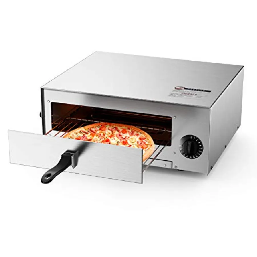 Electric Oven, Stainless Steel Baker with Auto Shut-Off, Handle, Removable Tray, Countertop Pizza Maker for Kitchen and Commerc
Electric Oven, Stainless Steel Baker with Auto Shut-Off, Handle, Removable Tray, Countertop Pizza Maker for Kitchen and Commerc