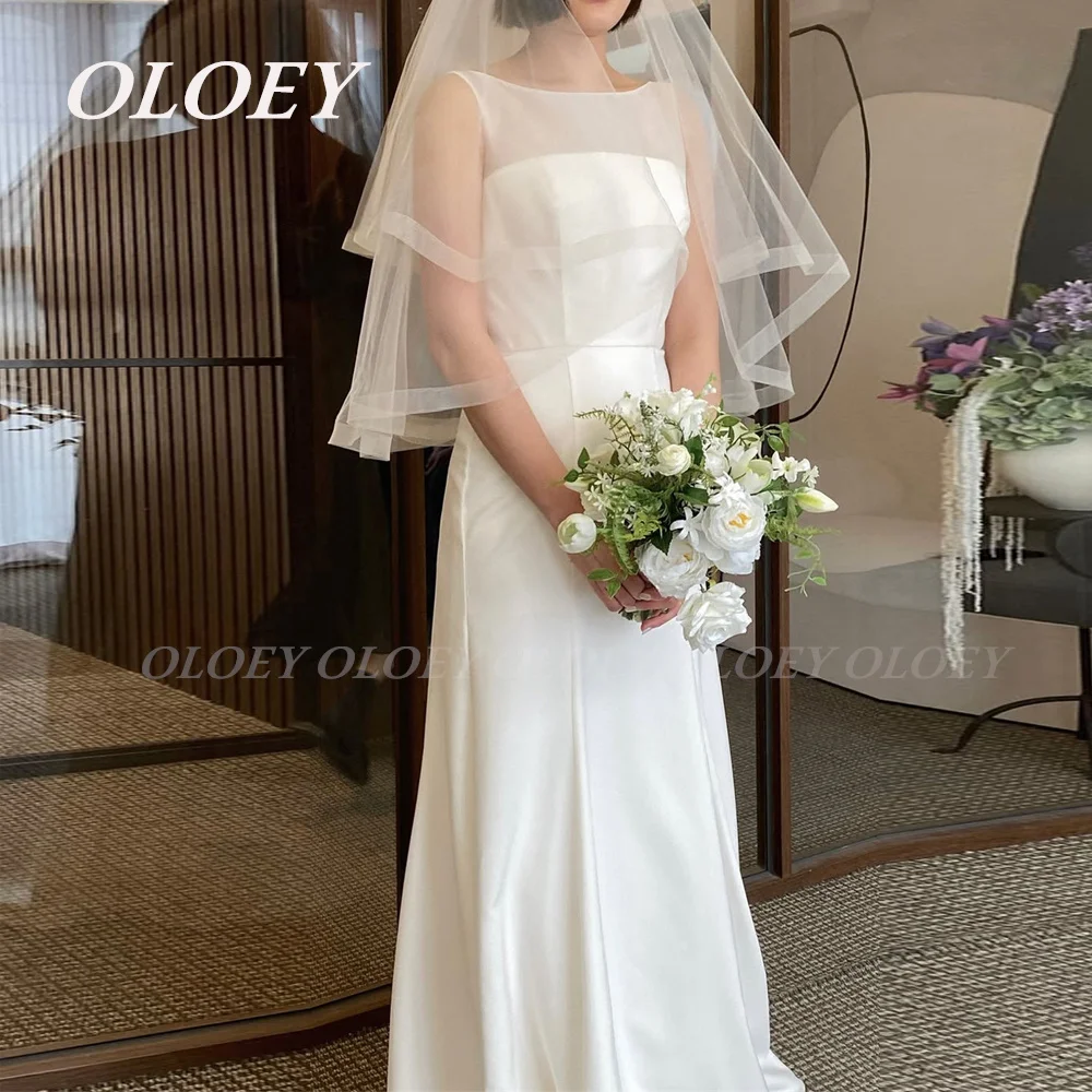 OLOEY Simple llusion Scoop Neck Korea Wedding Dress Sheath A Line Bridal Gown Photo Shoot Customized Floor Length Lace-up Back
OLOEY Simple llusion Scoop Neck Korea Wedding Dress Sheath A Line Bridal Gown Photo Shoot Customized Floor Length Lace-up Back