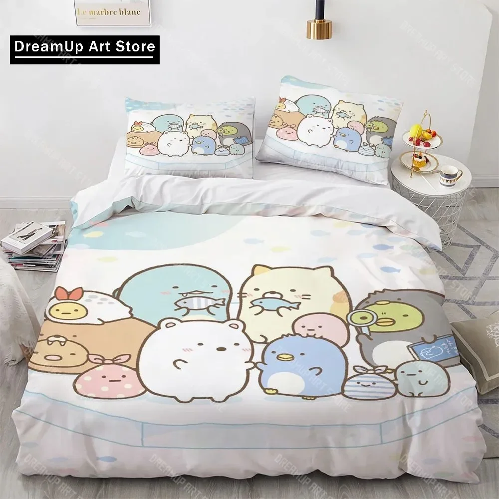 Anime Kawaii Fashion Cartoon Sumikko Gurashi Bedding Set Boys Girls Twin Queen Full Size Duvet Cover Pillowcase Bed Adult
Anime Kawaii Fashion Cartoon Sumikko Gurashi Bedding Set Boys Girls Twin Queen Full Size Duvet Cover Pillowcase Bed Adult