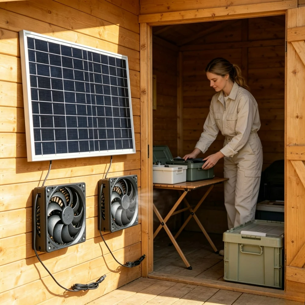 No Electricity Bill 10W 15W Solar Exhaust Fan Kit with Dual Fans Weather Resistant Ventilation Cooling for Greenhouse Chicken
No Electricity Bill 10W 15W Solar Exhaust Fan Kit with Dual Fans Weather Resistant Ventilation Cooling for Greenhouse Chicken