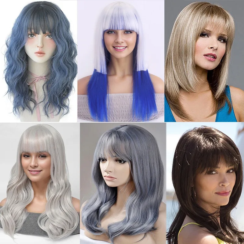 Fashion Woman Wigs Human Hair Curly Black Grey Gold High-temperature Silk Simulated Hair Masquerade Daily Wear Full Wig
Fashion Woman Wigs Human Hair Curly Black Grey Gold High-temperature Silk Simulated Hair Masquerade Daily Wear Full Wig