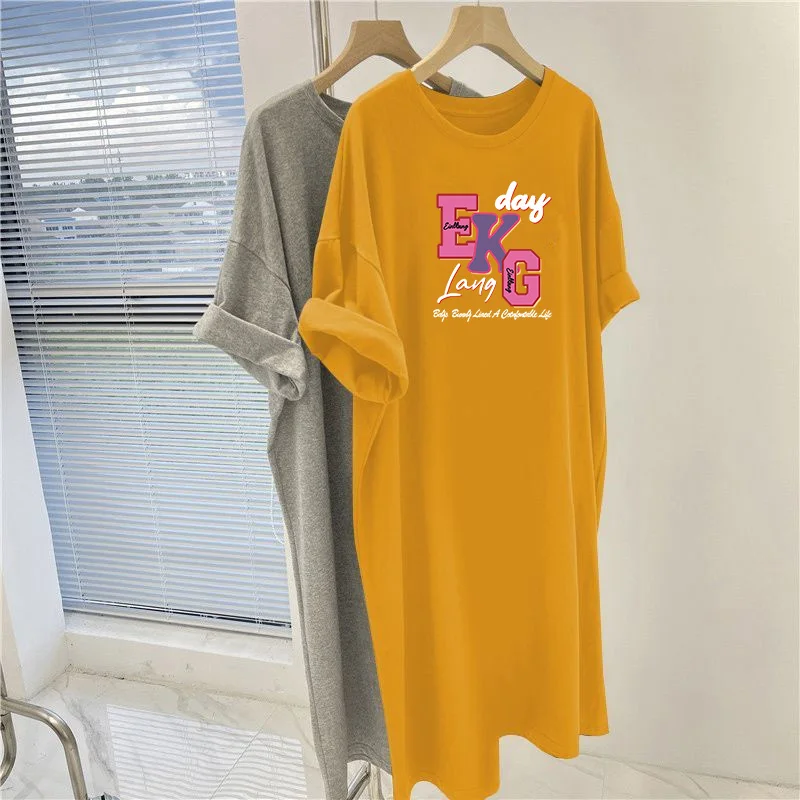 Summer Vintage Y2k Knee Length Tunic, Women Clothing Cartoon Printed Short Sleeve Dress, Casual Loose Basic Pullovers Dresses
Summer Vintage Y2k Knee Length Tunic, Women Clothing Cartoon Printed Short Sleeve Dress, Casual Loose Basic Pullovers Dresses