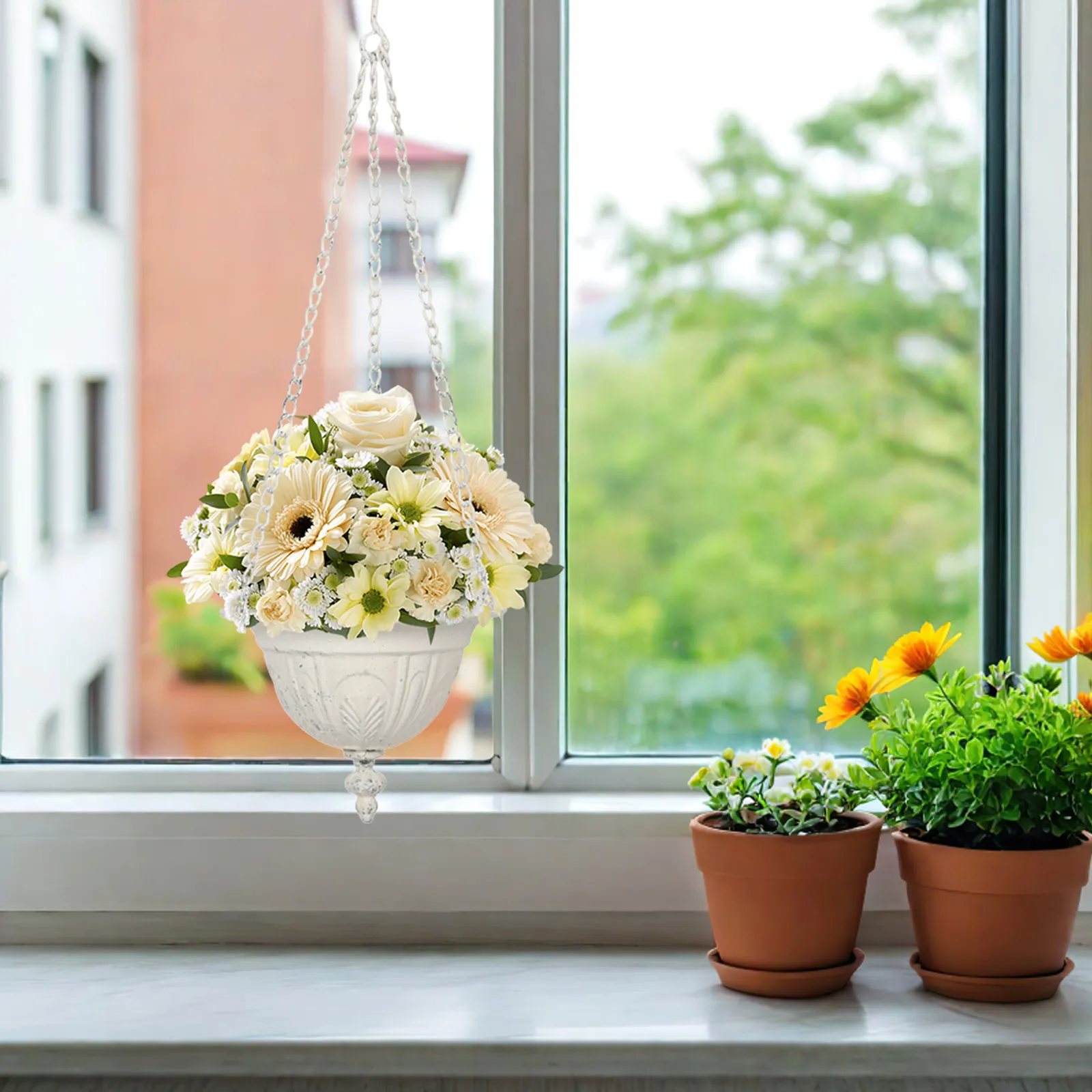 2 шт. белых металлических настенных кашпо в деревенском стиле, железные цветочные горшки для комнатных растений, для улицы, патио, террасы, для творческого оформления пространства
2 шт. белых металлических настенных кашпо в деревенском стиле, железные цветочные горшки для комнатных растений, для улицы, патио, террасы, для творческого оформления пространства