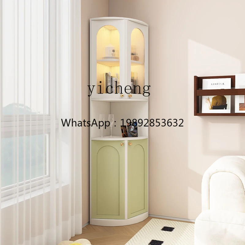 Cream Wind Corner Cabinet Simple Living Room Light Luxury Triangle Cabinet Display Cabinet Bedroom
Cream Wind Corner Cabinet Simple Living Room Light Luxury Triangle Cabinet Display Cabinet Bedroom