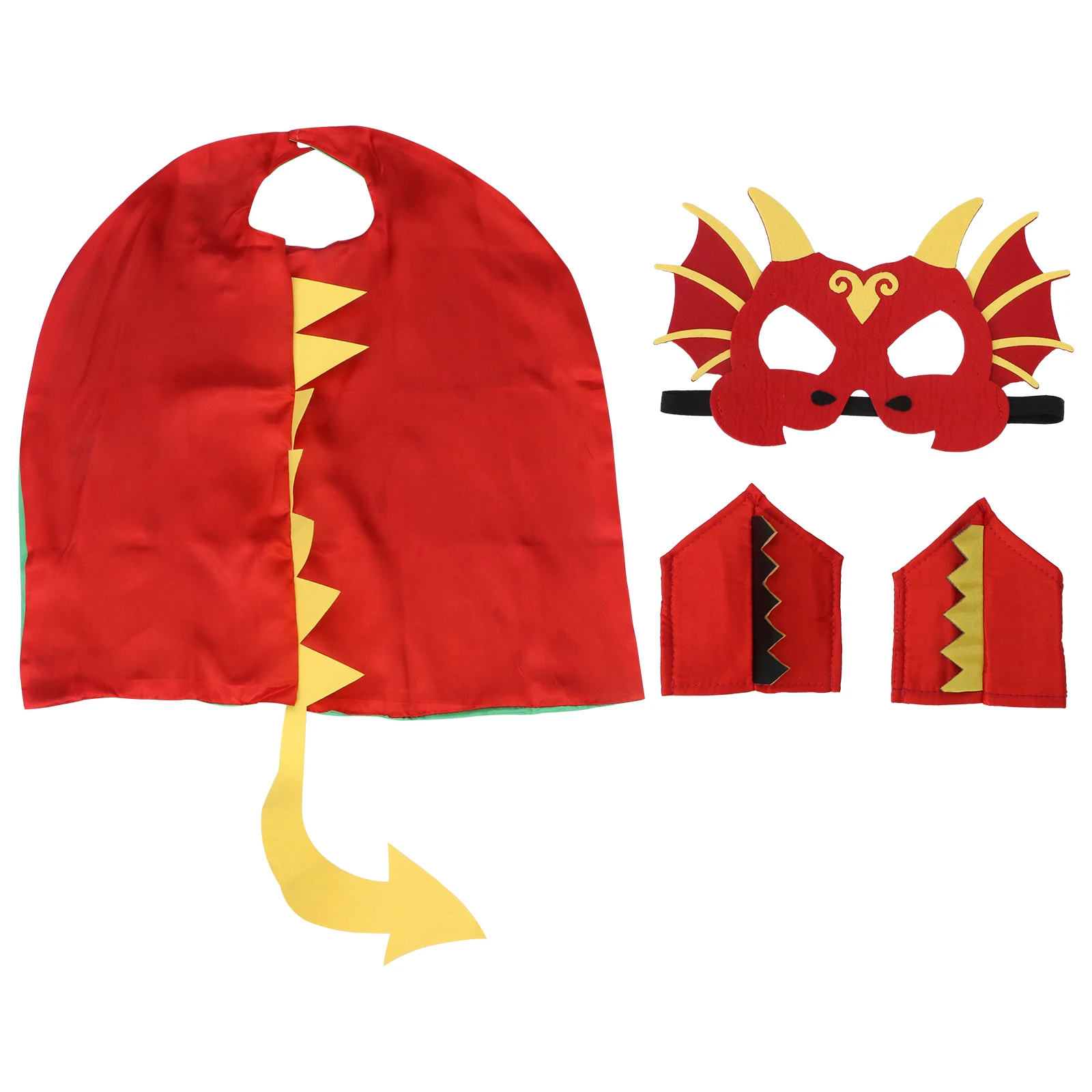Dinosaur Mask Set Cloak Costume Kids Free Size Premium Material Comfortable Halloween Cosplay Clothes Party Performance
Dinosaur Mask Set Cloak Costume Kids Free Size Premium Material Comfortable Halloween Cosplay Clothes Party Performance