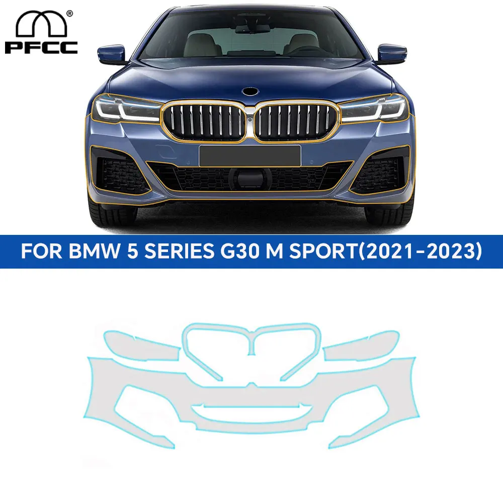 PFCC for BMW 5 Series G30 M-Sport 2021-2023 Full Car Precut TPU Paint Protection Clear Film Kit Sticker Auto Decal Accessories
PFCC for BMW 5 Series G30 M-Sport 2021-2023 Full Car Precut TPU Paint Protection Clear Film Kit Sticker Auto Decal Accessories
