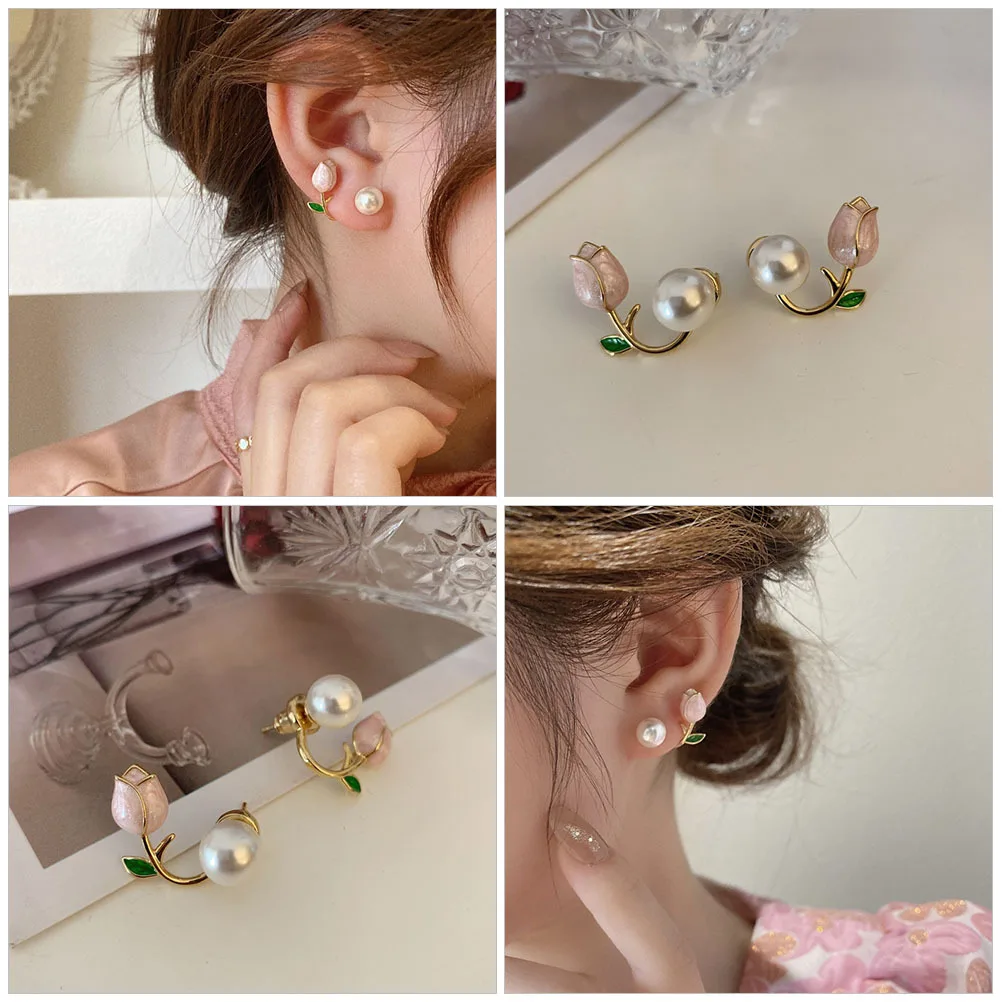 1Pair Modern Earrings for Women Studs Dainty Jewelry Gift Festivals Ear Studs Tulip Earrings Flower Jewelry
1Pair Modern Earrings for Women Studs Dainty Jewelry Gift Festivals Ear Studs Tulip Earrings Flower Jewelry
