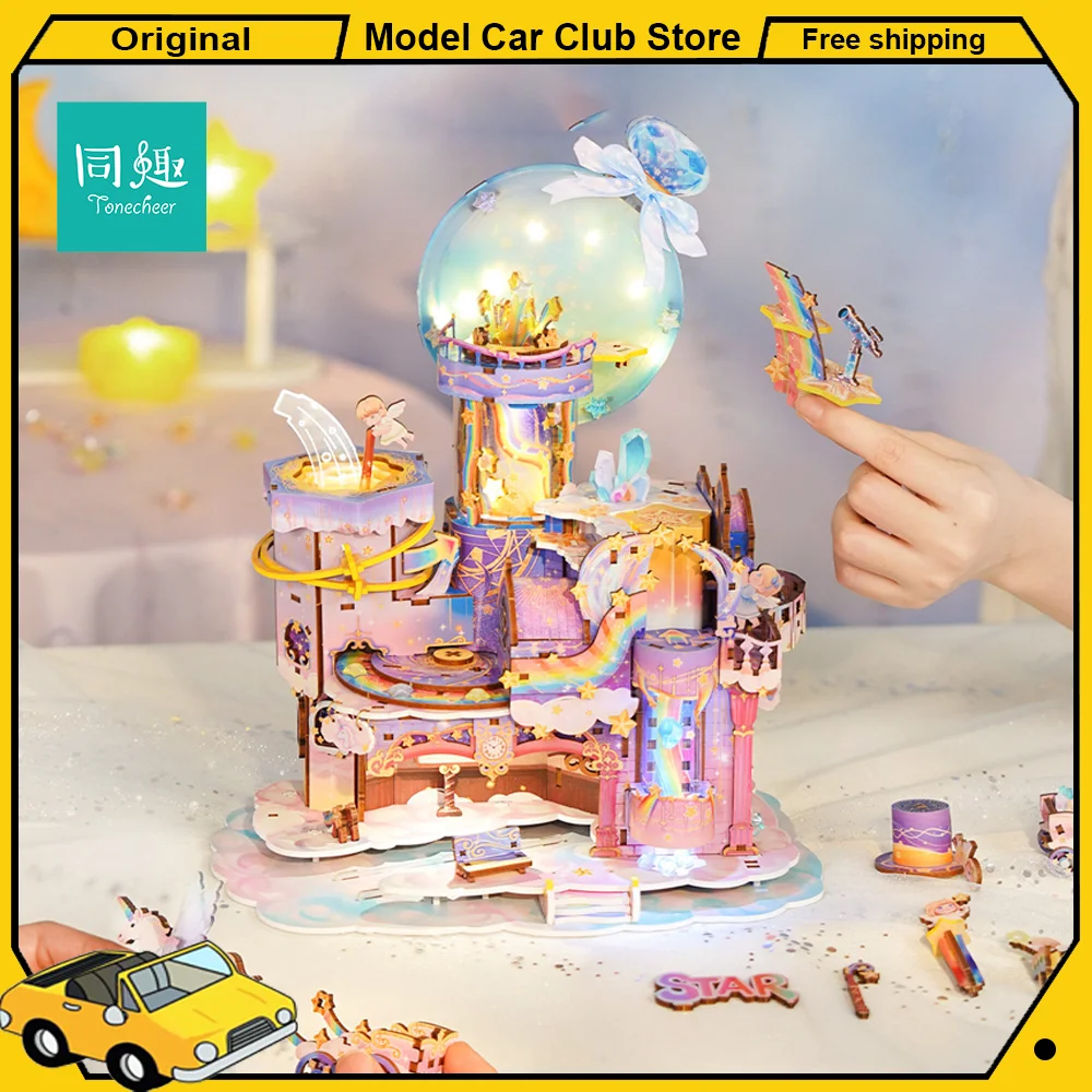 Tonecheer Star Workshop Wooden Puzzle Candy Workshop DIY Dollhouse Transmission 3D Diorama Model Kit Decoration Birthday Gifts
Tonecheer Star Workshop Wooden Puzzle Candy Workshop DIY Dollhouse Transmission 3D Diorama Model Kit Decoration Birthday Gifts