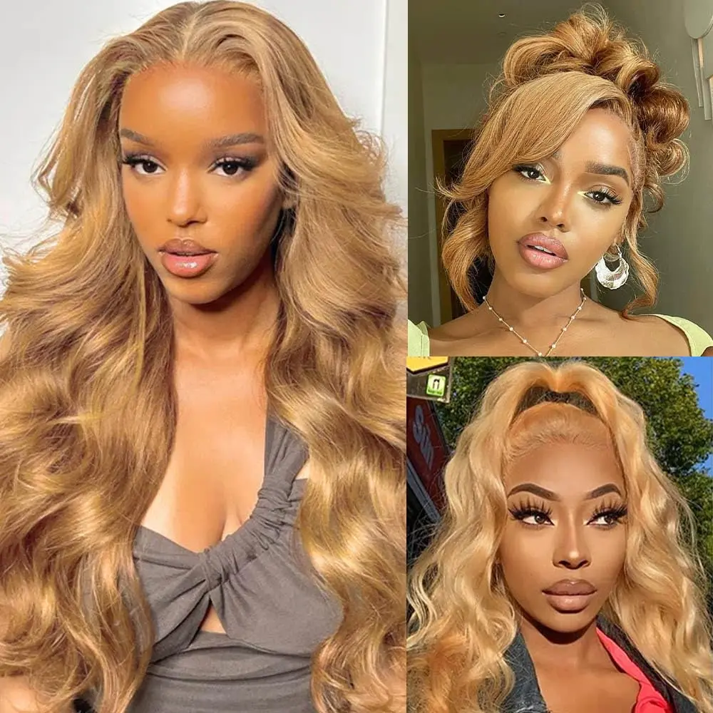 28 Inch Honey Blonde HD Lace Front Wig Human Hair 13x4 180% Density Honey Blonde Wig Human Hair 27# Body Wave Lace Front Wigs
28 Inch Honey Blonde HD Lace Front Wig Human Hair 13x4 180% Density Honey Blonde Wig Human Hair 27# Body Wave Lace Front Wigs