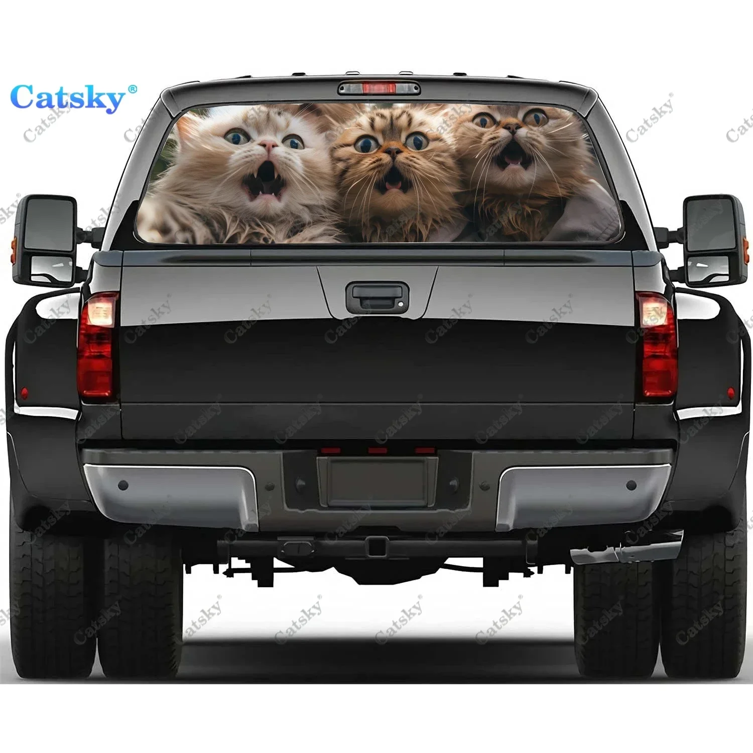 A Group of Adorable Kittens Rear Window Decal Fit Pickup,Truck,Car Universal See Through Perforated Back Window Vinyl Sticker
A Group of Adorable Kittens Rear Window Decal Fit Pickup,Truck,Car Universal See Through Perforated Back Window Vinyl Sticker