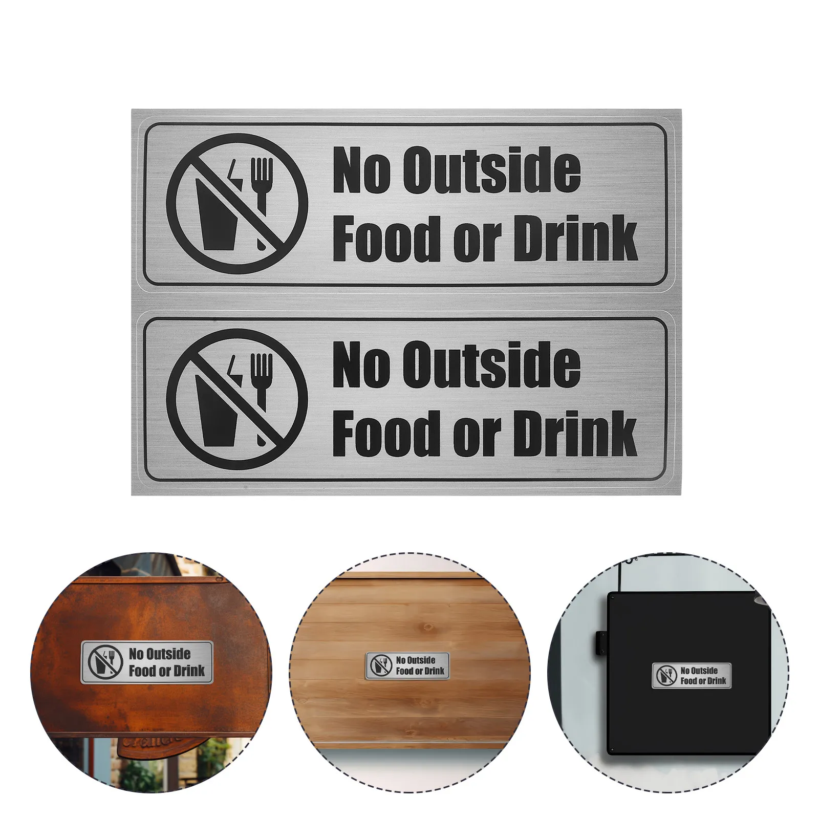 8Pcs No Outside Food Allowed Adhesive Sticker PVC Material Easy Application Clear Message for Restaurant Office Bar Cafe
8Pcs No Outside Food Allowed Adhesive Sticker PVC Material Easy Application Clear Message for Restaurant Office Bar Cafe