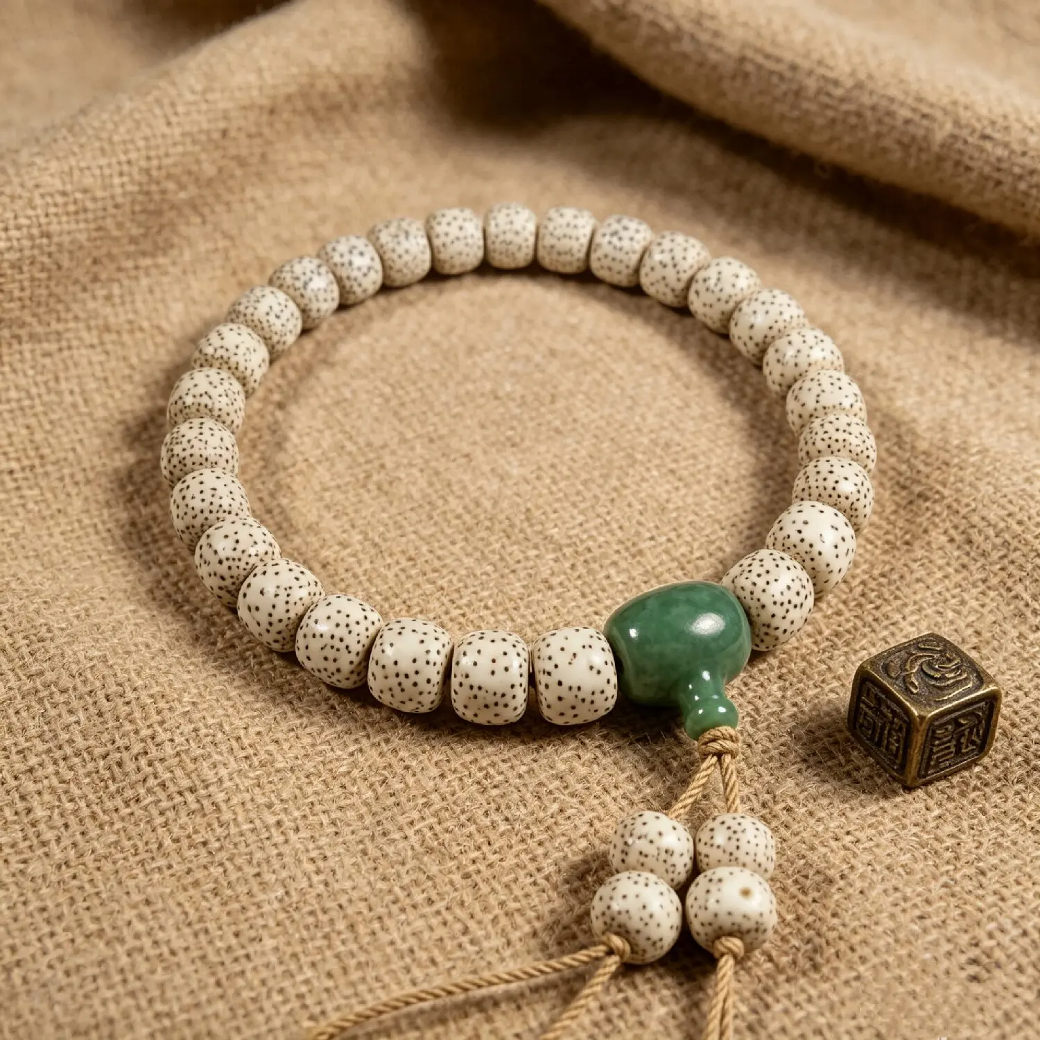 Natural Star Moon Bodhi Seed Tassel Handheld Mala
Natural Star Moon Bodhi Seed Tassel Handheld Mala