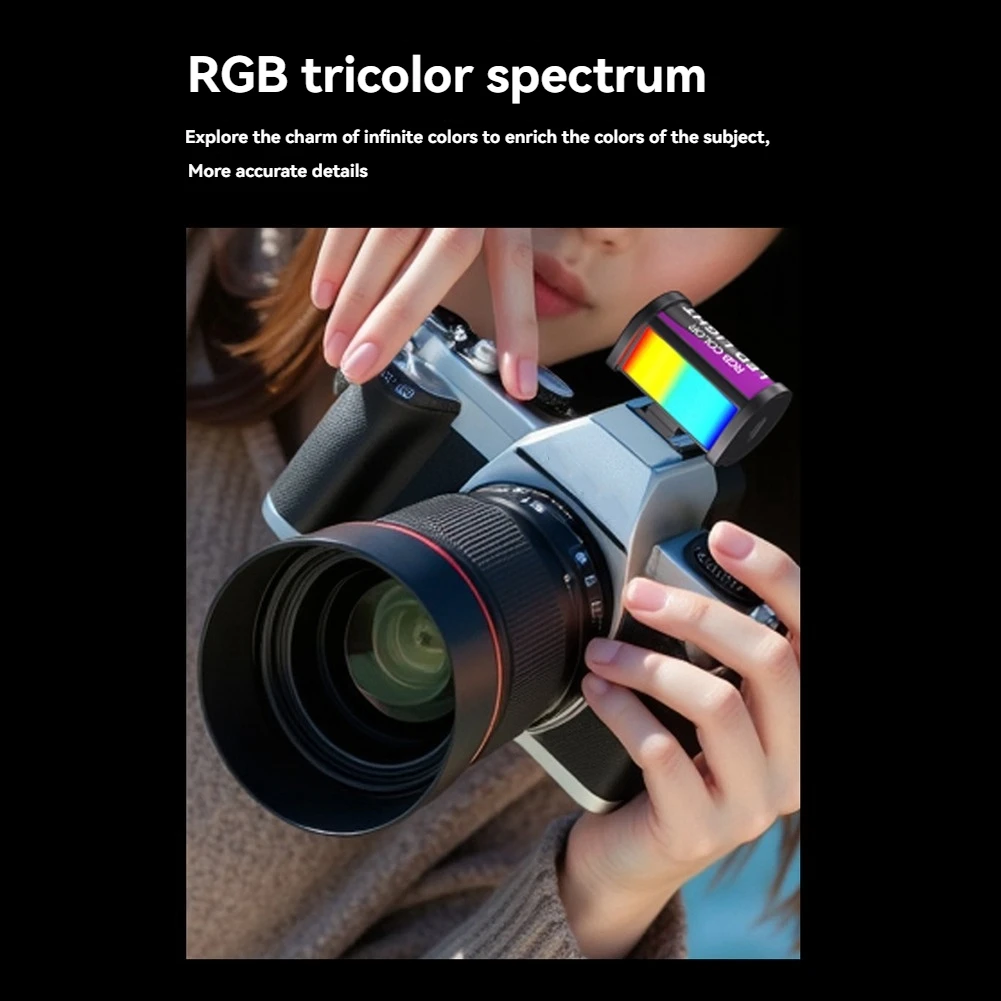AT33 RGB Mini LED Light 400-750nM Camera Fill Light for Camera Lens Photography Vlog Live Streaming with Cold Shoe Mount
AT33 RGB Mini LED Light 400-750nM Camera Fill Light for Camera Lens Photography Vlog Live Streaming with Cold Shoe Mount