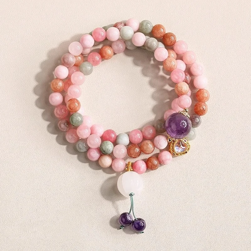 Minar Cute Rainbow Natural Stone Crystal Double Layered Strand Bracelets for Women CZ Zircon Heart Pumpkin Tassel Charm Bracelet
Minar Cute Rainbow Natural Stone Crystal Double Layered Strand Bracelets for Women CZ Zircon Heart Pumpkin Tassel Charm Bracelet