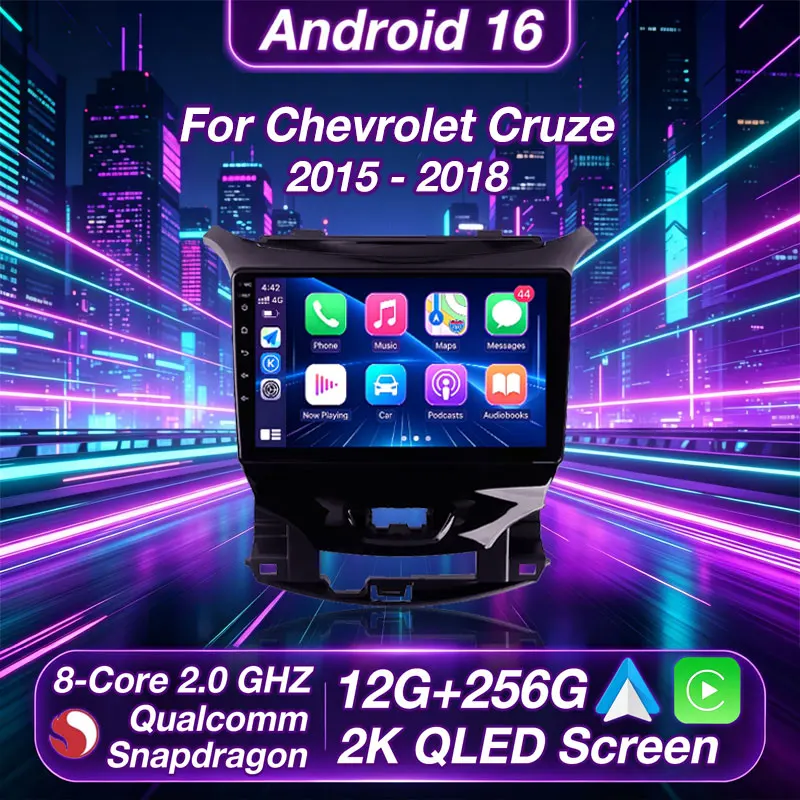Android 16 Car Radio For Chevrolet Cruze 2015 - 2018 Multimedia Stereo Video Player NAVI GPS 4G WIFI QLED Wireless Carplay Auto
Android 16 Car Radio For Chevrolet Cruze 2015 - 2018 Multimedia Stereo Video Player NAVI GPS 4G WIFI QLED Wireless Carplay Auto