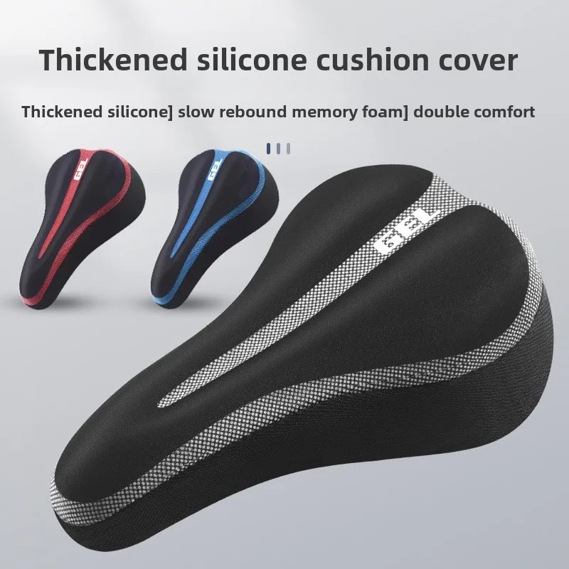 Bicycle Cushion Cover Silicone Thickened Comfort Soft Seat Cover Mountain Bike Road Bike Saddle Pad Cycling Riding Accessories
Bicycle Cushion Cover Silicone Thickened Comfort Soft Seat Cover Mountain Bike Road Bike Saddle Pad Cycling Riding Accessories