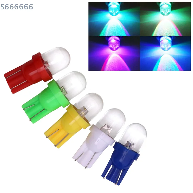 Pack of 10 Transparently Covered 12V LED Bulbs T10 W5W for Car Door & Instrument Panel, 555 158 192 168 194 Pinball Light
Pack of 10 Transparently Covered 12V LED Bulbs T10 W5W for Car Door & Instrument Panel, 555 158 192 168 194 Pinball Light