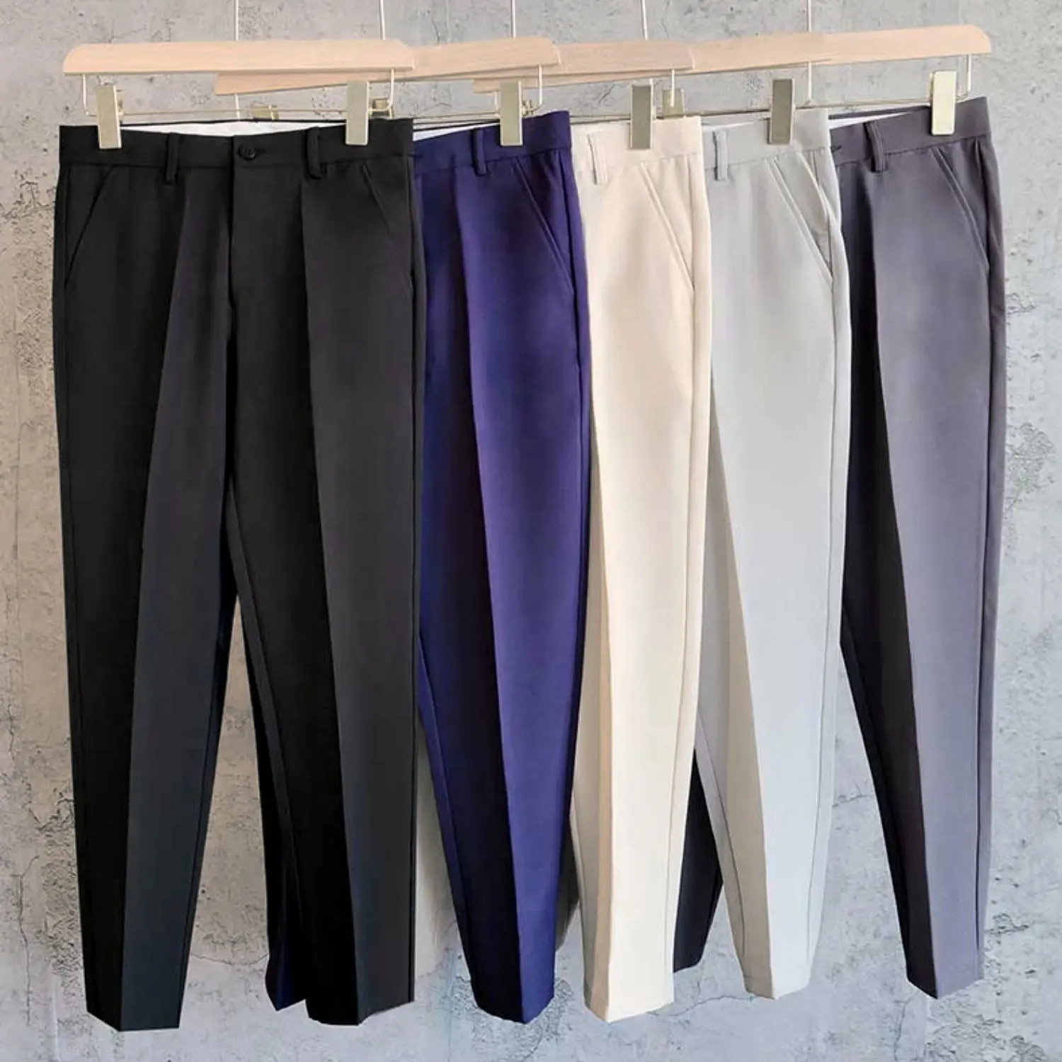 British Style Autumn New Solid Business Casual Suit Pants Men Formal Pants 2023 High Quality Slim Fit Office Trousers S43
British Style Autumn New Solid Business Casual Suit Pants Men Formal Pants 2023 High Quality Slim Fit Office Trousers S43