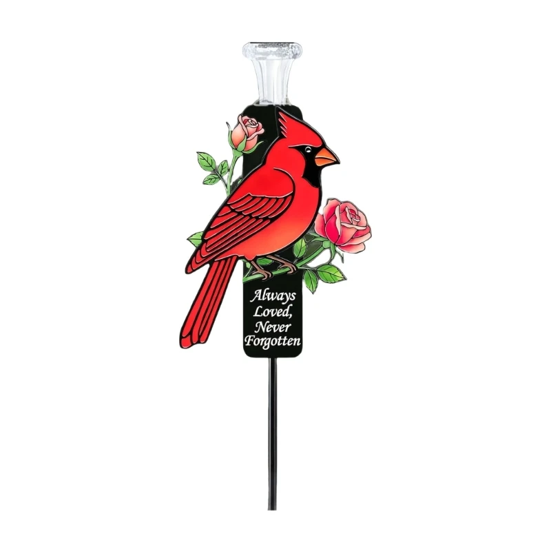 Sun Activated rose Memory Stake With Always Cherished Not Forgotten Engraving For Garden Or Burial Site Accent B03E
Sun Activated rose Memory Stake With Always Cherished Not Forgotten Engraving For Garden Or Burial Site Accent B03E