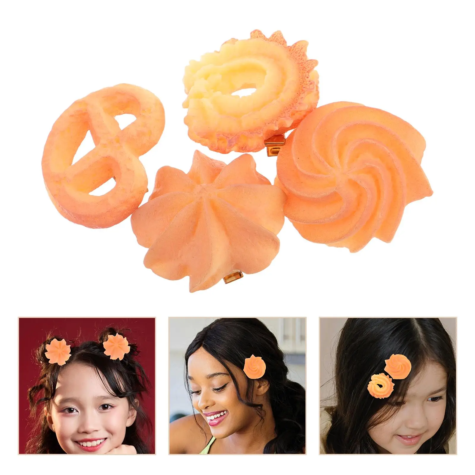 4 Pcs Cookies Hairpins Imitation Food Side Clips Women Girls Styling Accessories Cute Biscuit Decorative Geometric Hairpins
4 Pcs Cookies Hairpins Imitation Food Side Clips Women Girls Styling Accessories Cute Biscuit Decorative Geometric Hairpins
